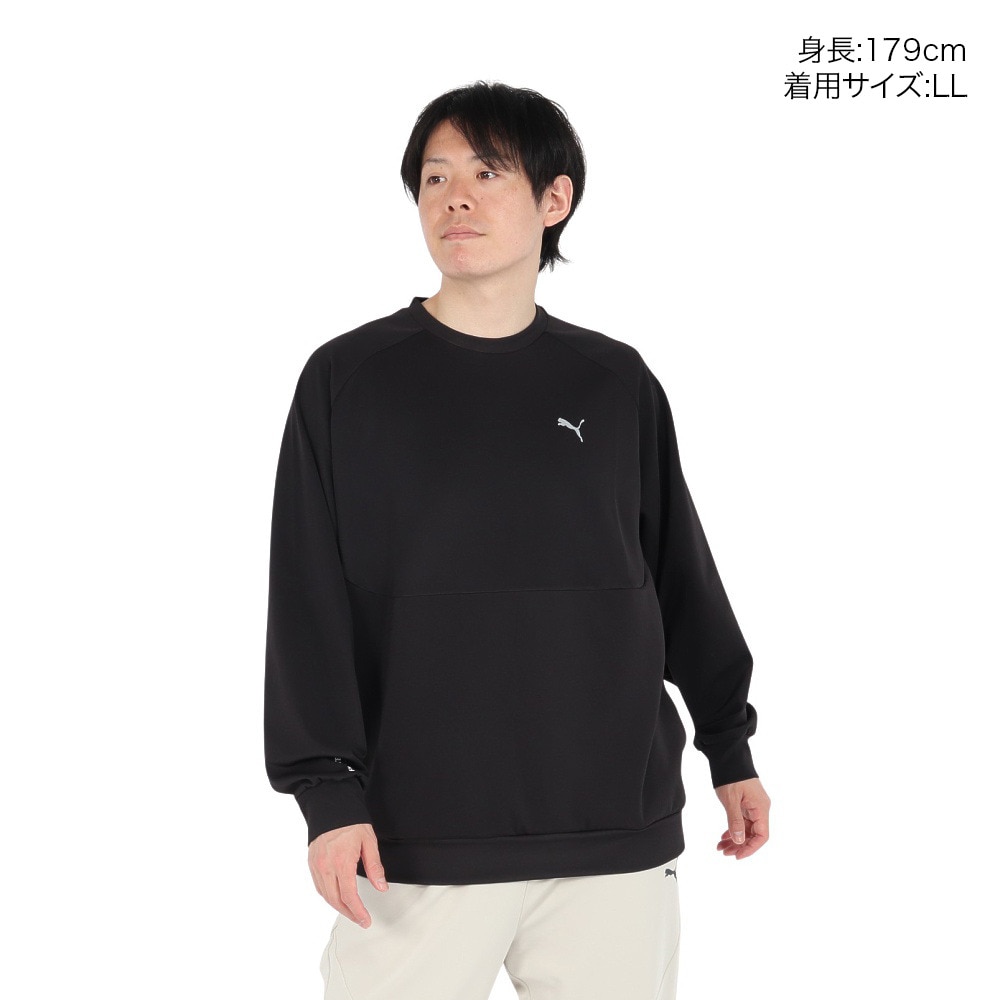 プーマ（PUMA）（メンズ）テック スウェット クルーネック シャツ 632958 01 BLK