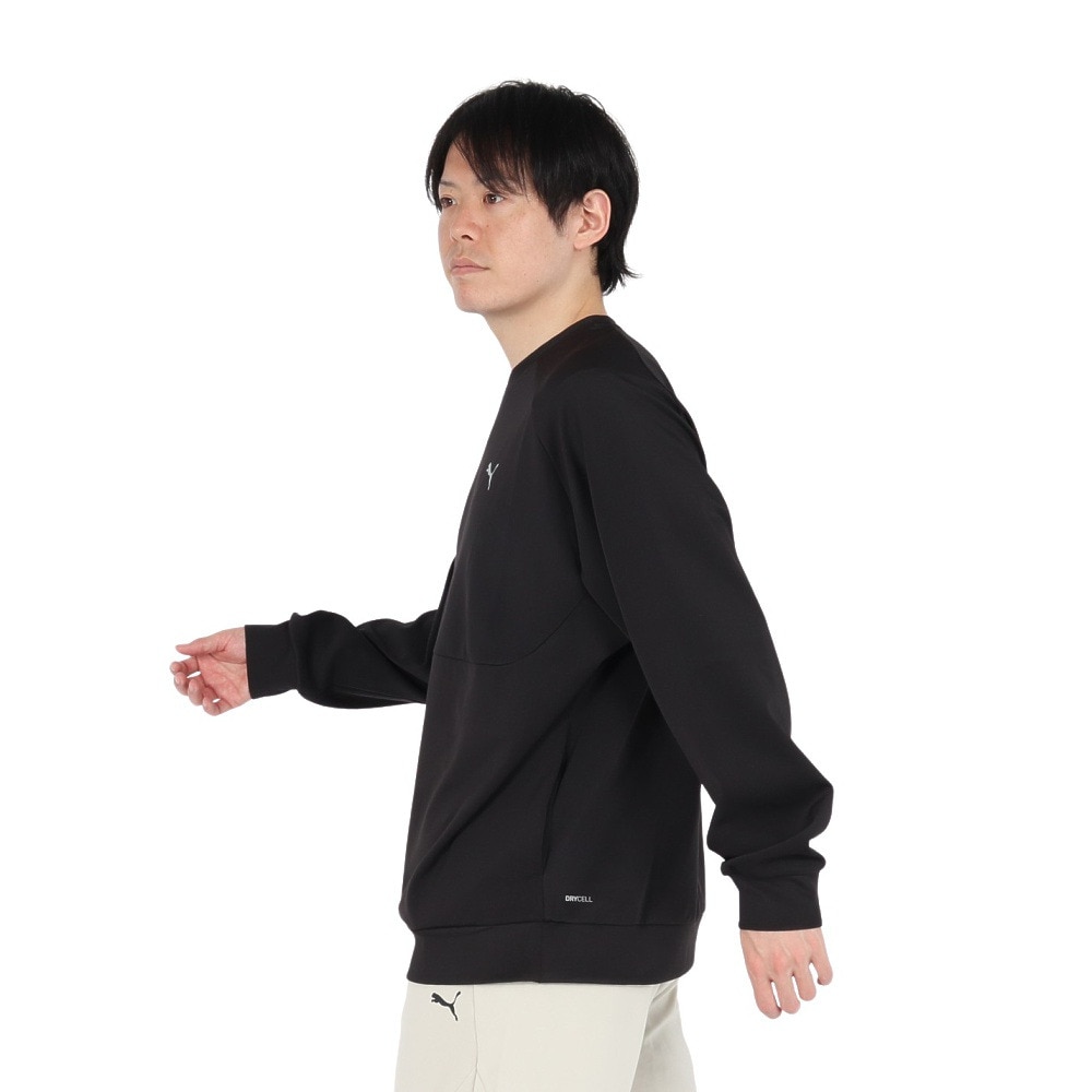 プーマ（PUMA）（メンズ）テック スウェット クルーネック シャツ 632958 01 BLK