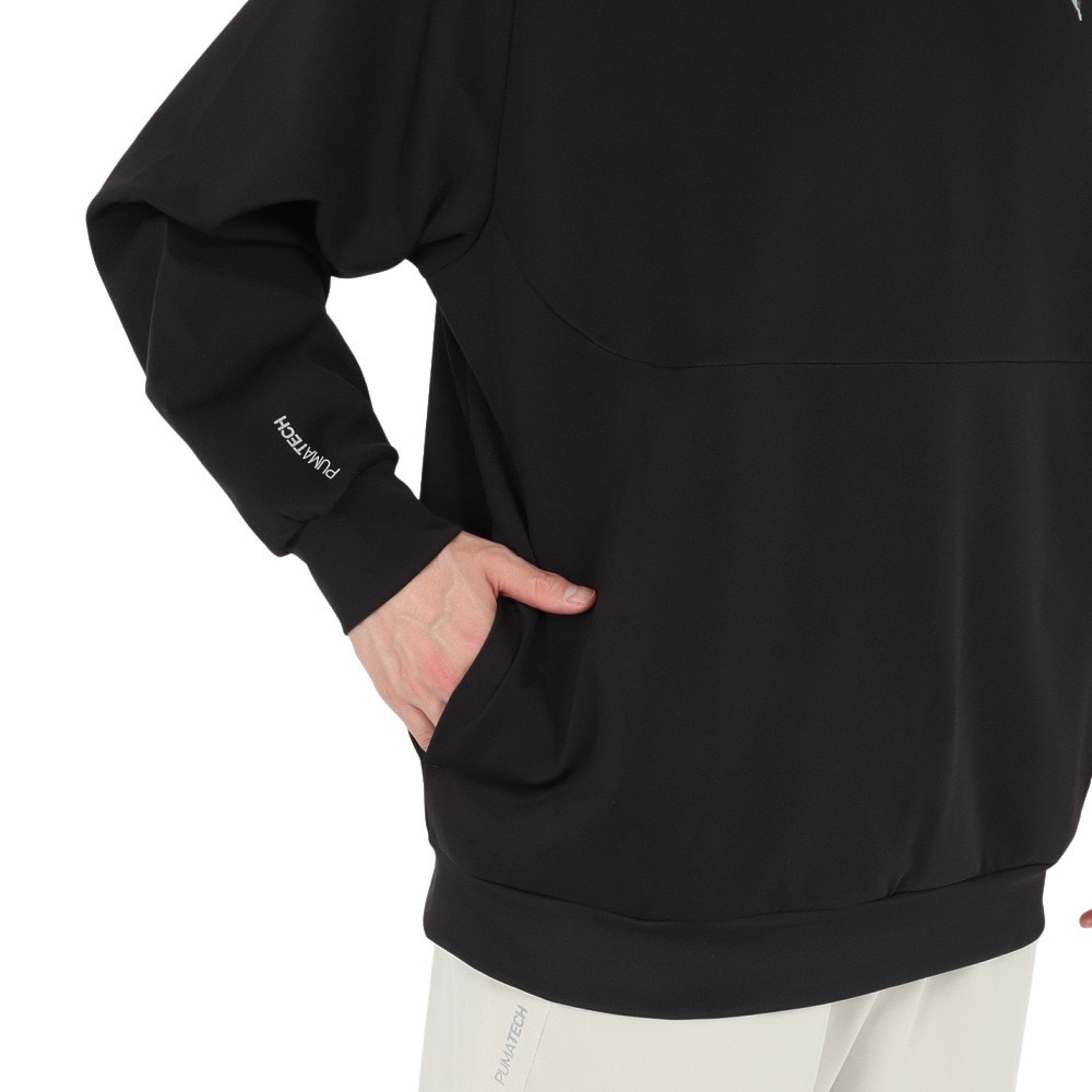 プーマ（PUMA）（メンズ）テック スウェット クルーネック シャツ 632958 01 BLK