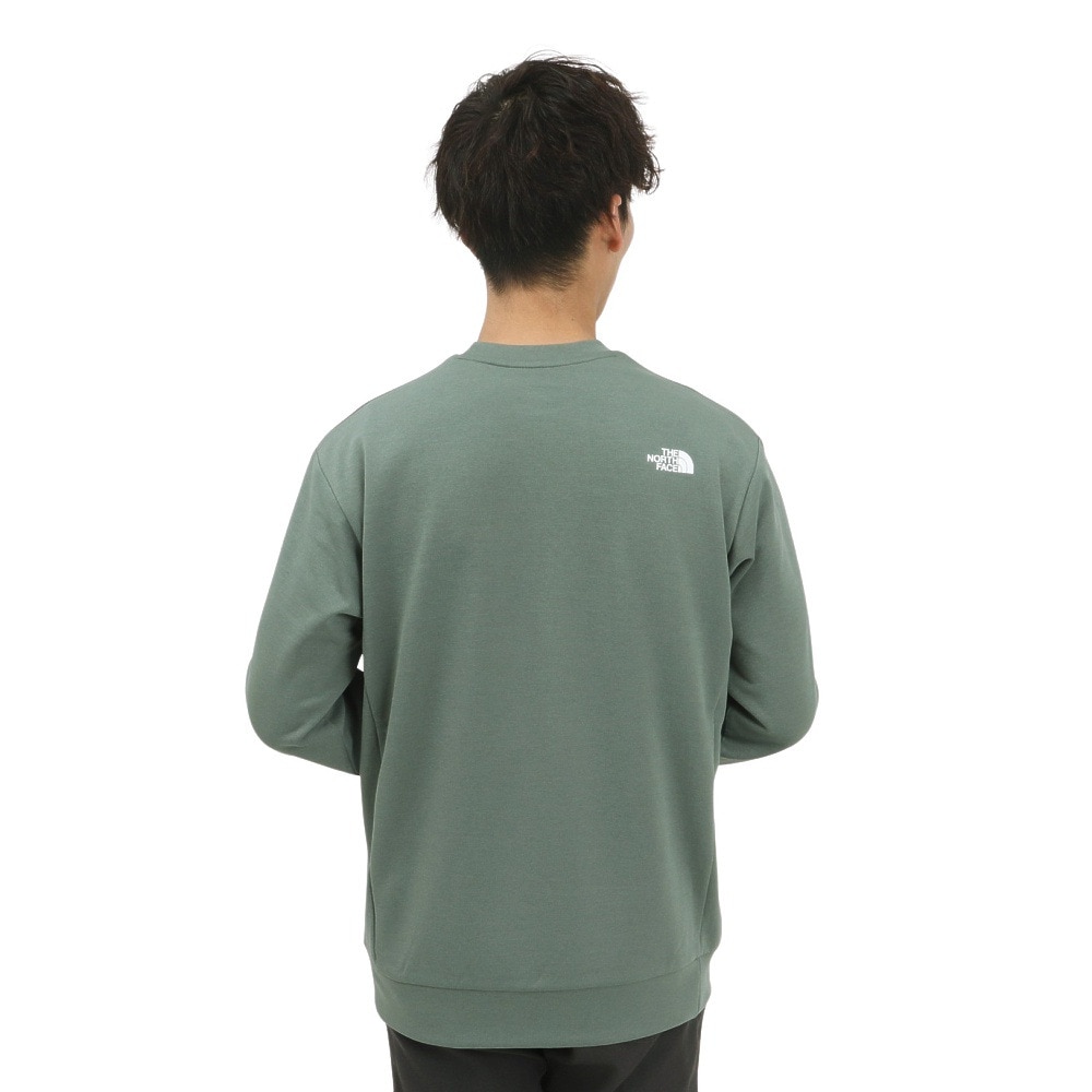 ザ・ノース・フェイス（THE NORTH FACE）（メンズ、レディース）モーションクルー スウェット トレーナー NT32496 DG