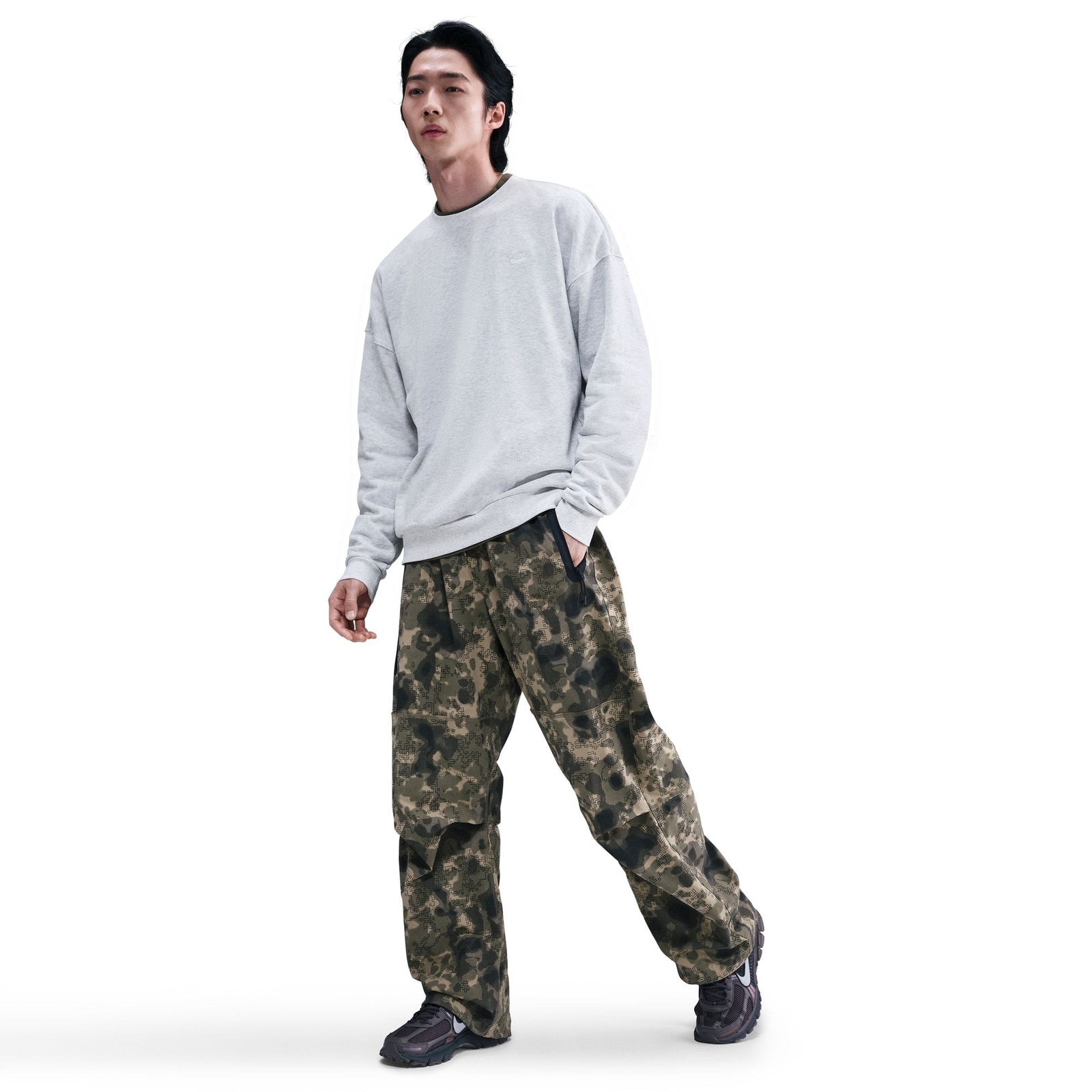 ナイキ（NIKE）（メンズ）クラブ オーバーサイズド フレンチテリー クルー トップス HJ1820-051