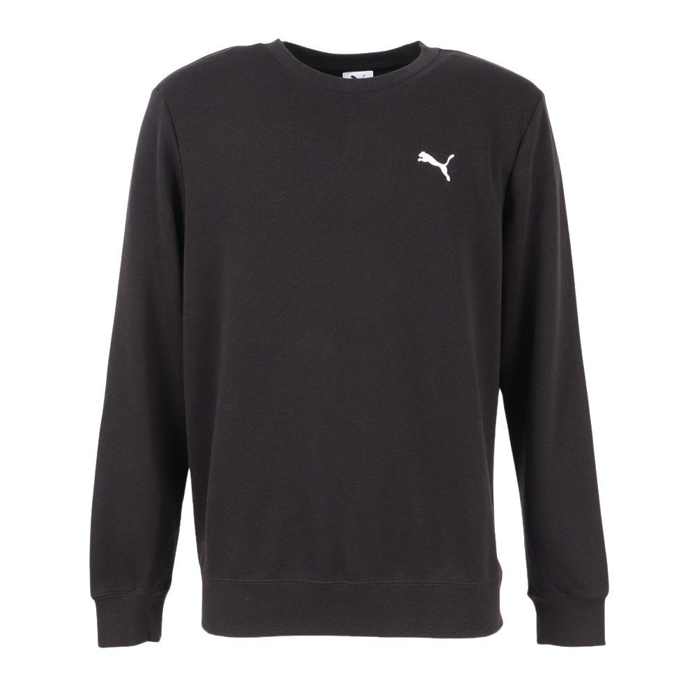 プーマ（PUMA）（メンズ）ESS クルースウェットシャツ TR 691224 01 BLK