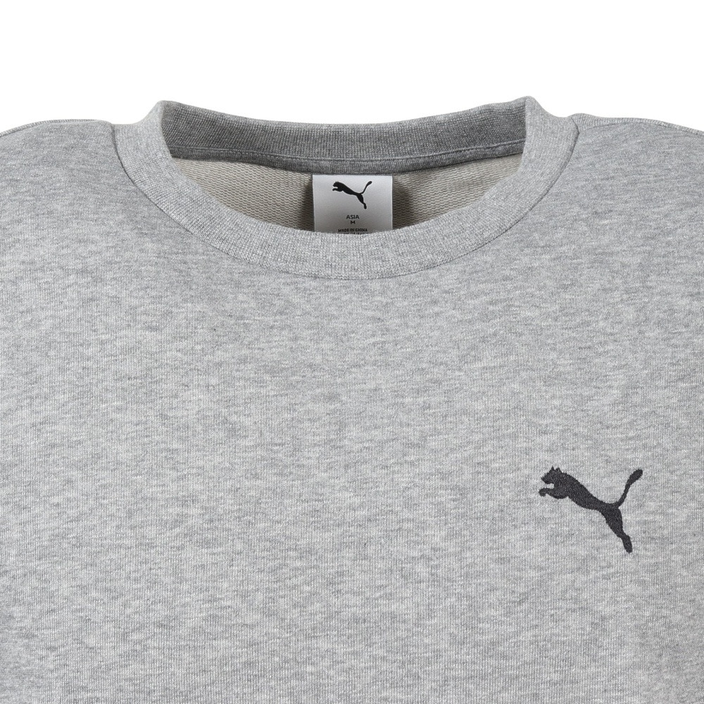 プーマ（PUMA）（メンズ）ESS クルースウェットシャツ TR 691224 03 GRY