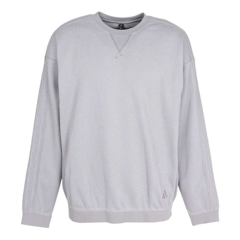 アディダス（adidas）（メンズ）ルーズフィット ワッフル スウェット SX224-KG0780