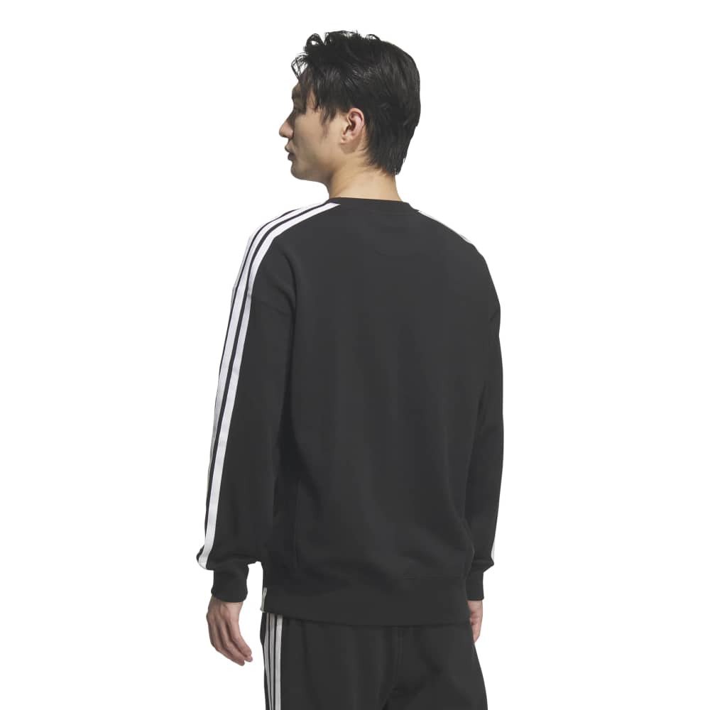 アディダス（adidas）（メンズ）エッセンシャルズ プラス ルーズフィット スリーストライプス フレンチテリー スウェットシャツ TS673-KF3714