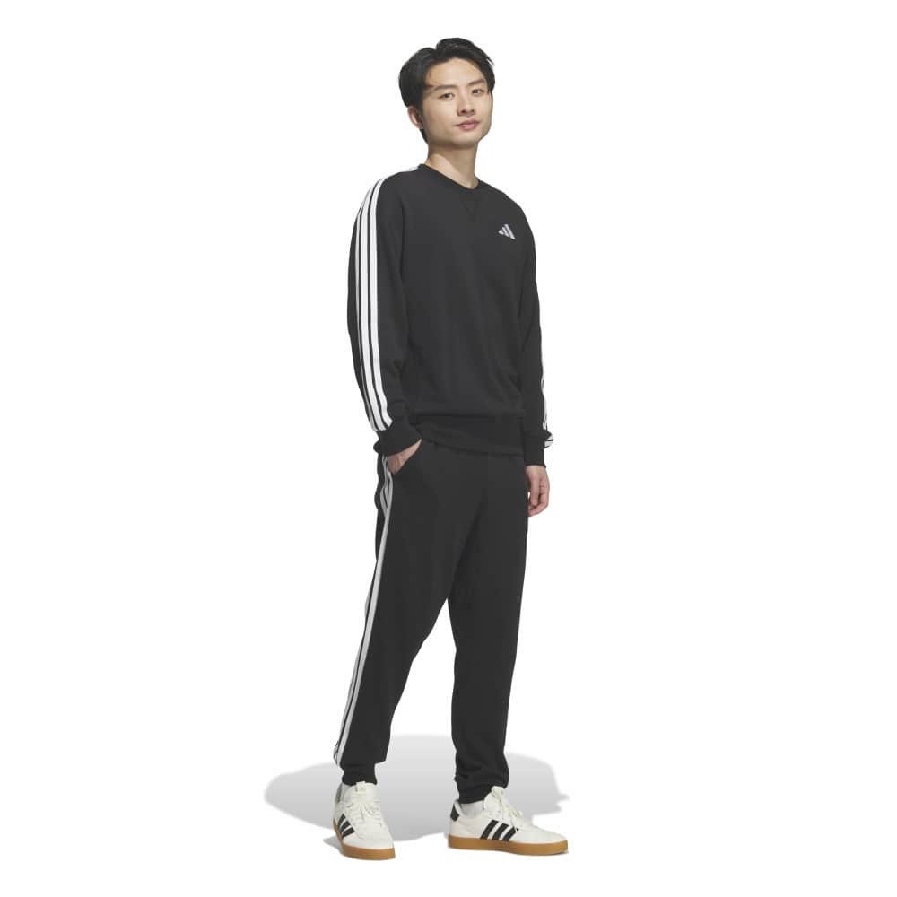 アディダス（adidas）（メンズ）エッセンシャルズ プラス ルーズフィット スリーストライプス フレンチテリー スウェットシャツ TS673-KF3714