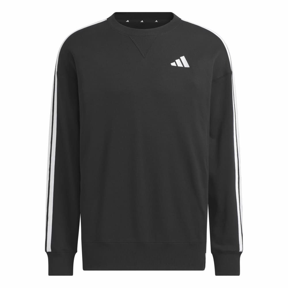 アディダス（adidas）（メンズ）エッセンシャルズ プラス ルーズフィット スリーストライプス フレンチテリー スウェットシャツ TS673-KF3714