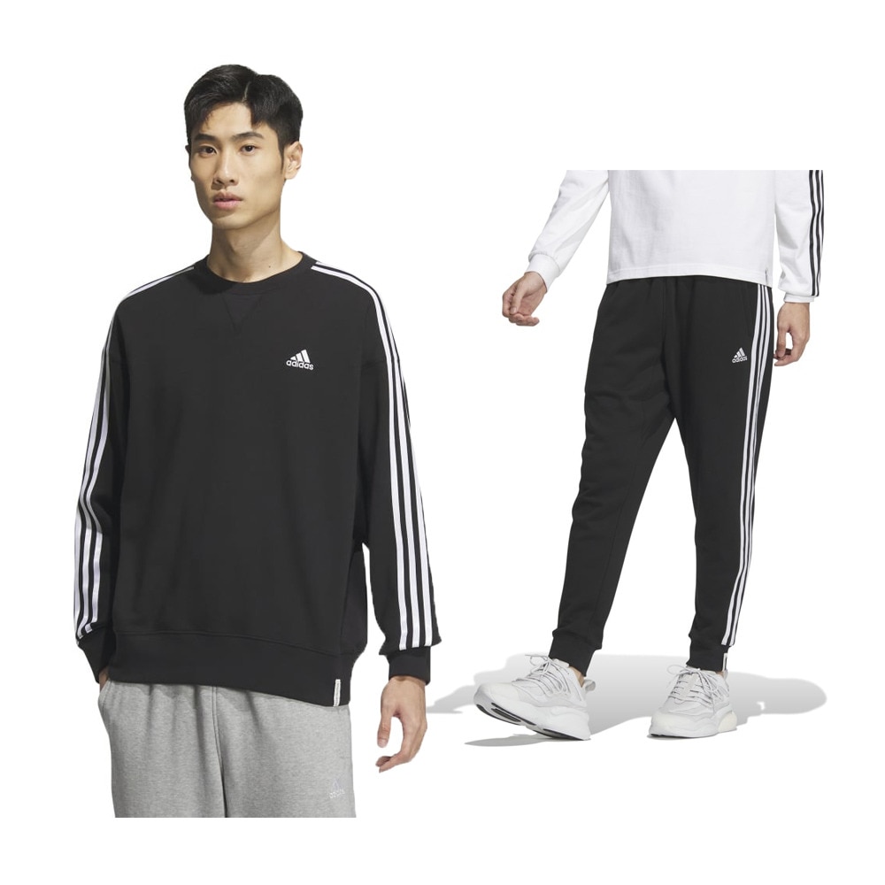 アディダス（ADIDAS）（メンズ）スリーストライプス フレンチテリー スウェット上下セット KWF01-JF3930 KWF03-JF3934