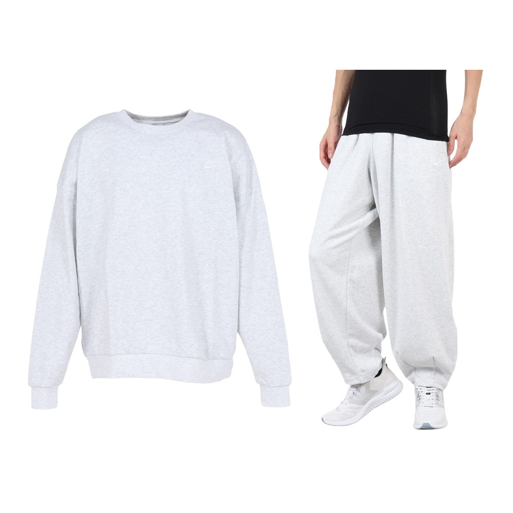 ナイキ（NIKE）（メンズ）クラブ オーバーサイズド フレンチテリー クルー 上下セット HJ1820-051 HJ1823-051