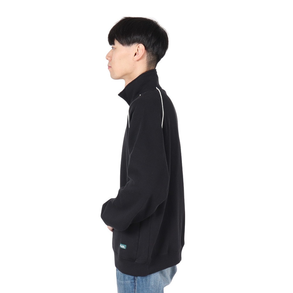 バクタ（BUKTA）（メンズ）ヘビーOZ 裏毛ハーフジップジャケット BU2415803:19:BLACK