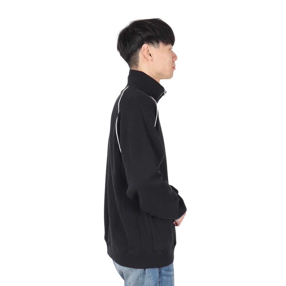バクタ（BUKTA）（メンズ）ヘビーOZ 裏毛ハーフジップジャケット BU2415803:19:BLACK