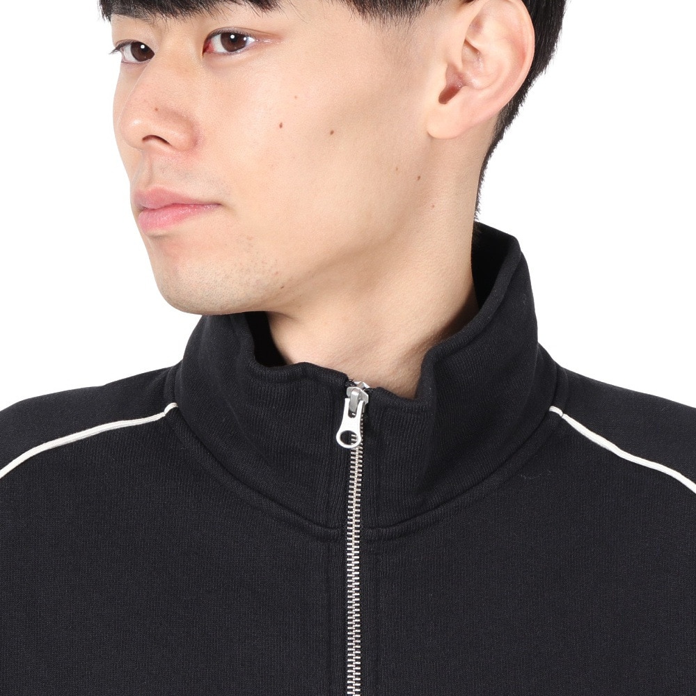バクタ（BUKTA）（メンズ）ヘビーOZ 裏毛ハーフジップジャケット BU2415803:19:BLACK