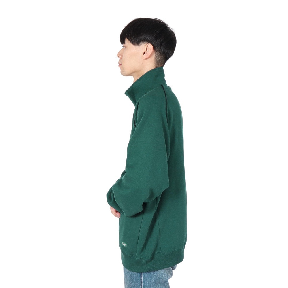 バクタ（BUKTA）（メンズ）ヘビーOZ裏毛ハーフジップ スウェットシャツ BU2415803:65:GREEN