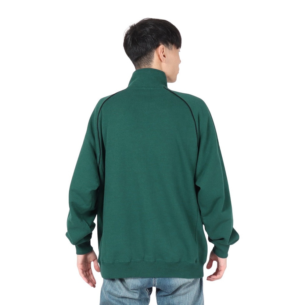 バクタ（BUKTA）（メンズ）ヘビーOZ裏毛ハーフジップ スウェットシャツ BU2415803:65:GREEN