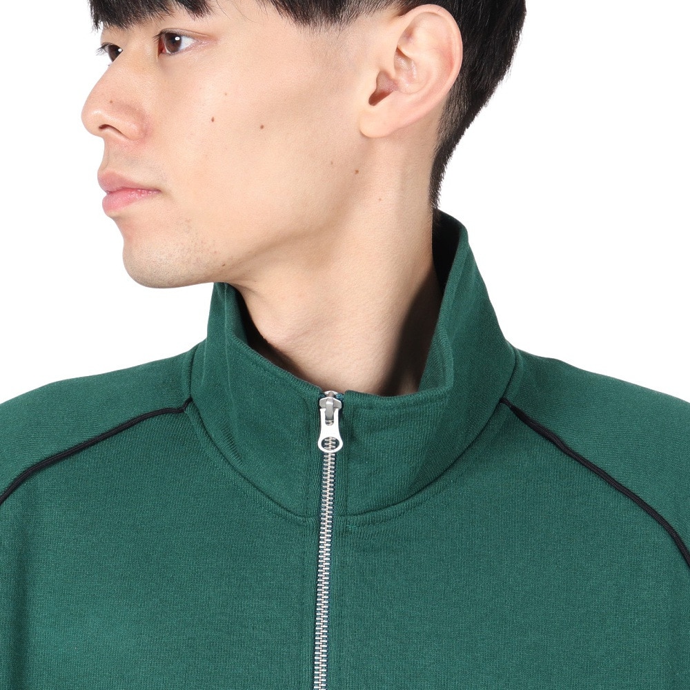 バクタ（BUKTA）（メンズ）ヘビーOZ裏毛ハーフジップ スウェットシャツ BU2415803:65:GREEN
