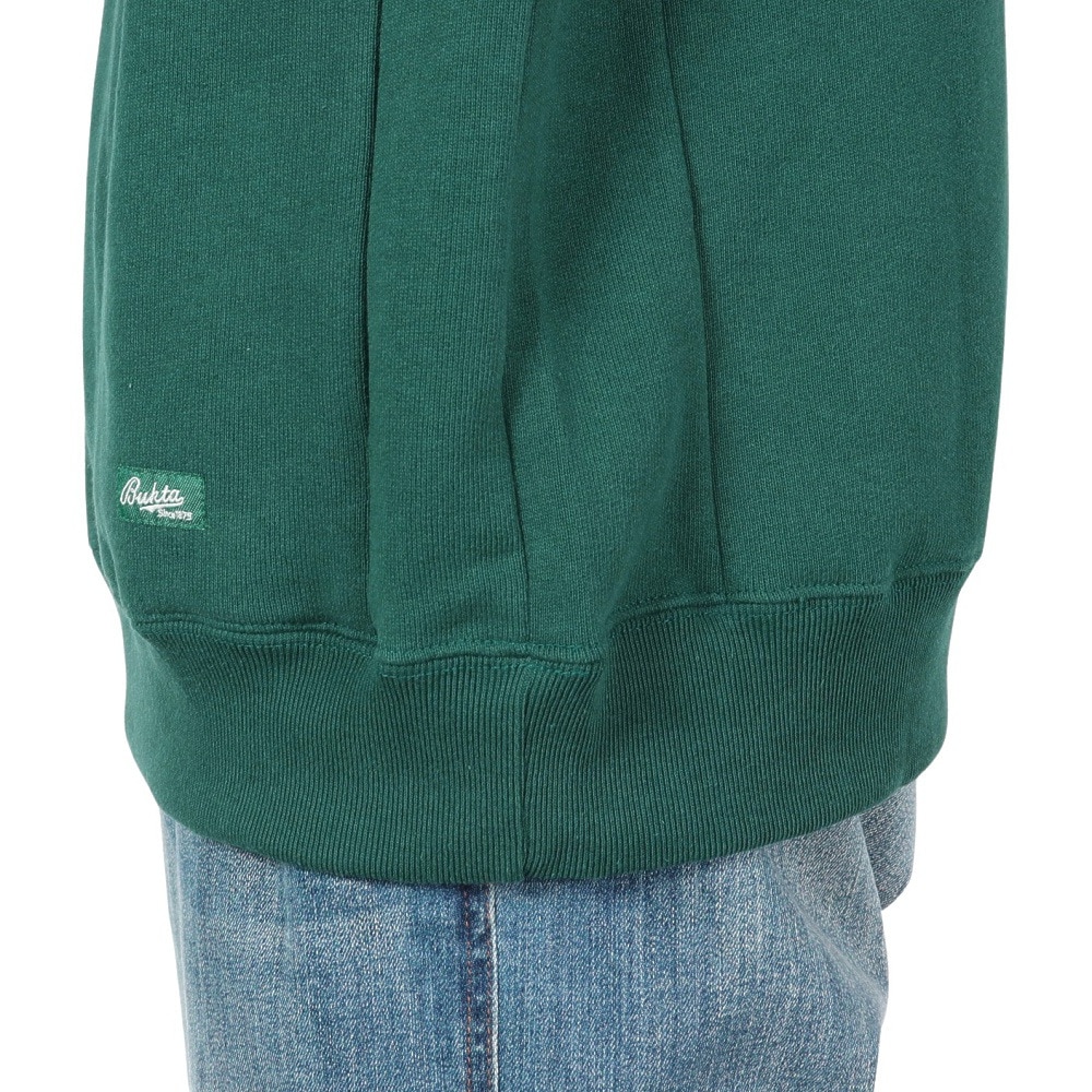 バクタ（BUKTA）（メンズ）ヘビーOZ裏毛ハーフジップ スウェットシャツ BU2415803:65:GREEN