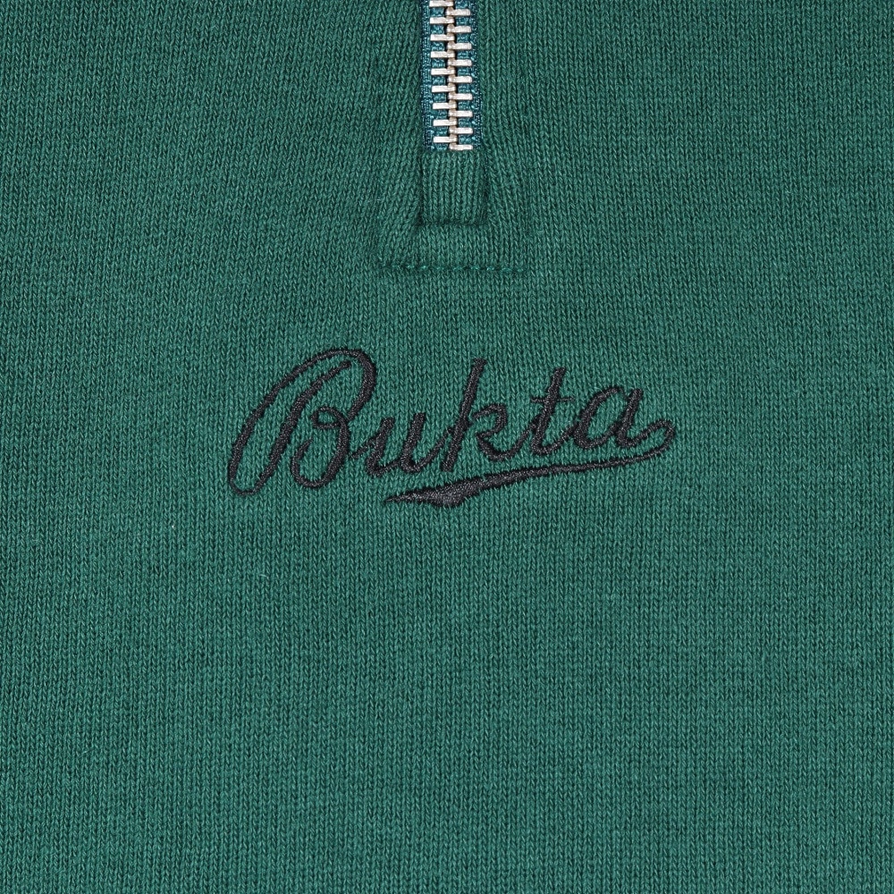 バクタ（BUKTA）（メンズ）ヘビーOZ裏毛ハーフジップ スウェットシャツ BU2415803:65:GREEN