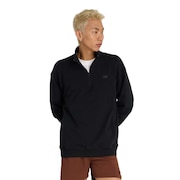(メンズ)Athletics フリース クオータージップトップ MT43501BK