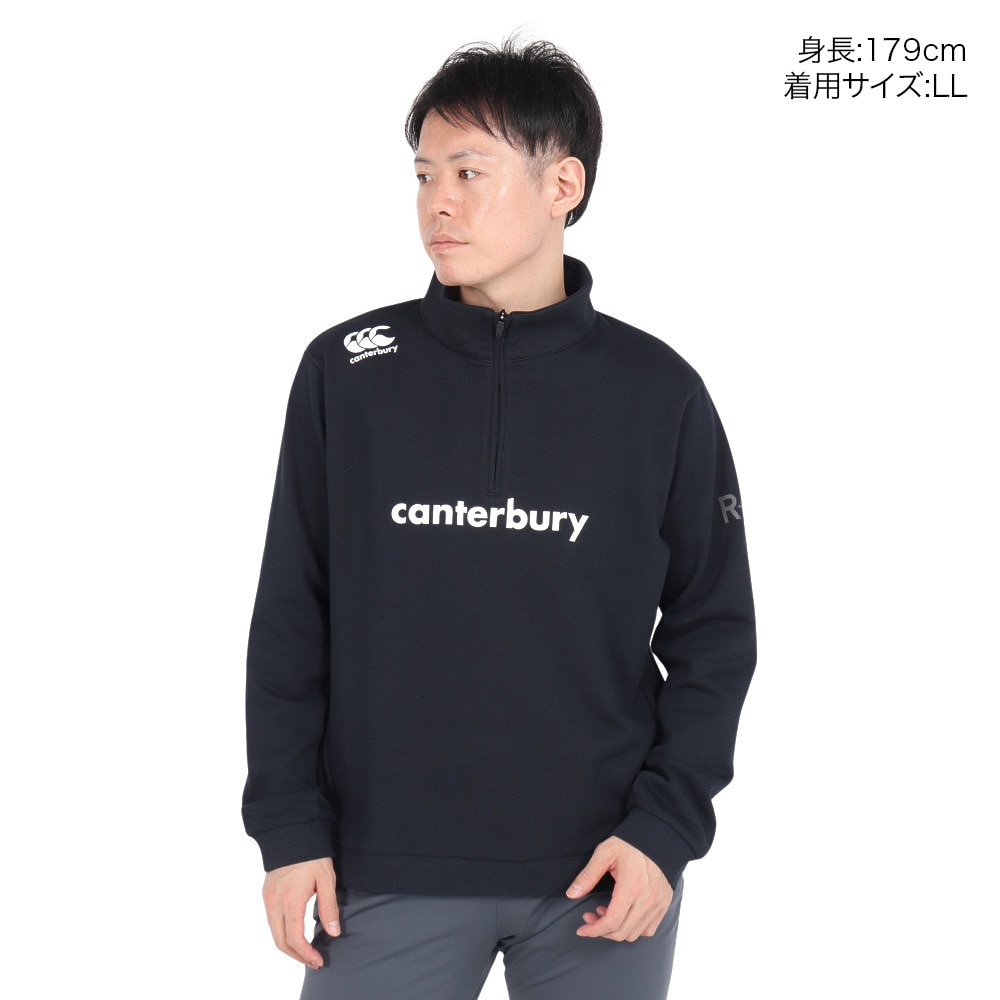 カンタベリー（canterbury）（メンズ、レディース）アールプラス フレックスウォームスウェットハーフジップ RP44563 29