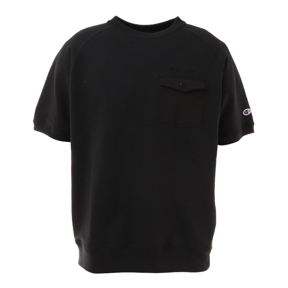 ラグランショートスリーブクルーネックスウェットシャツ C8-TS001 090