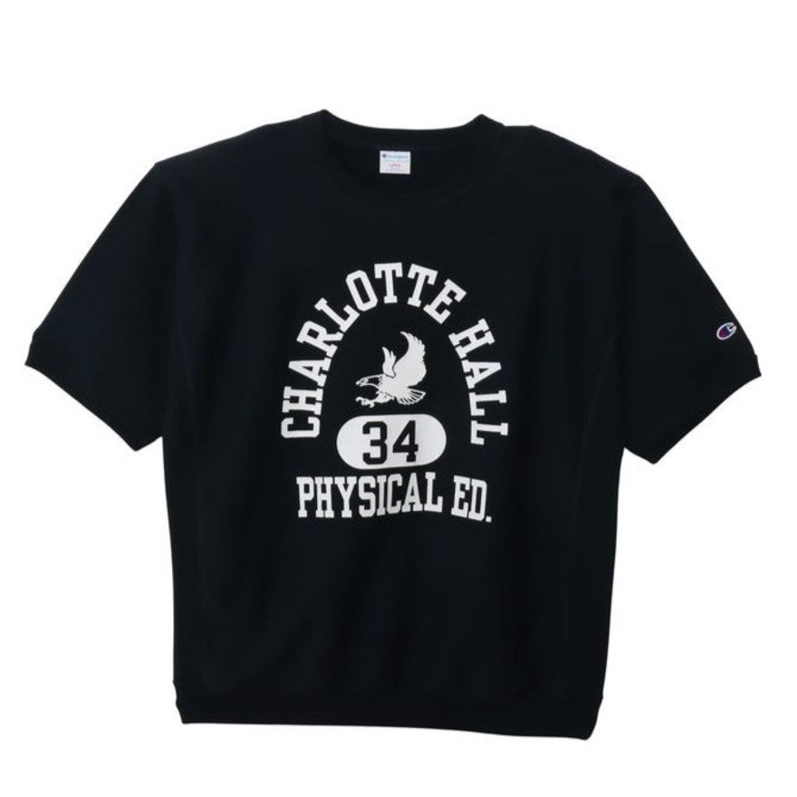 CHAMPION-HERITAGE ���o�[�X�E�B�[�u �V���[�g�X���[�u �N���[�l�b�N �X�E�F�b�g�V���c C3-D004 370 �k �l�C�r�[ �V�[�Y��