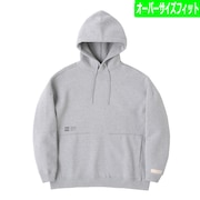 (メンズ)裏起毛 1000 スウェットフーディ グレー オーバーサイズフィット AMT25022HGR