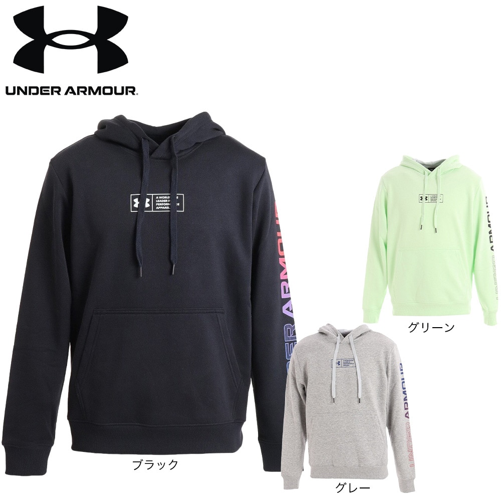 アンダーアーマー（UNDER ARMOUR）（メンズ）パーカー メンズ 裏起毛 ライバルフリース グラディエント  1375514 011