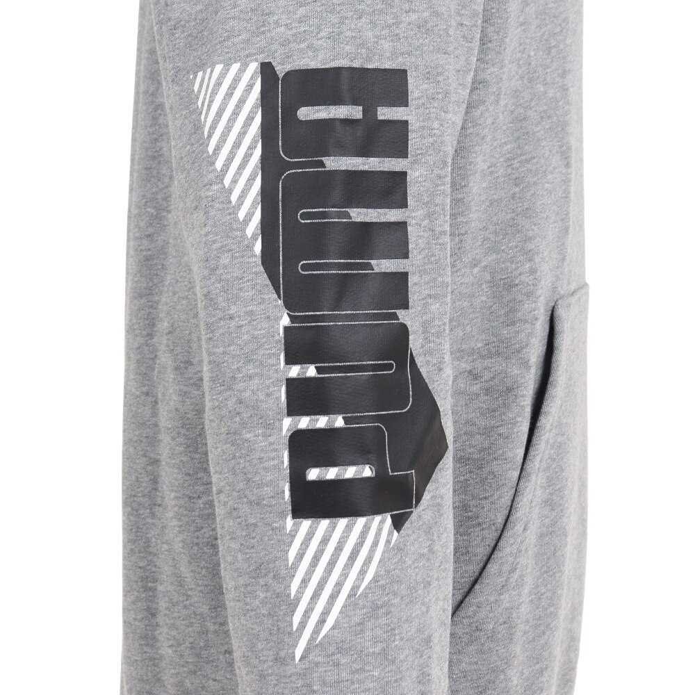 プーマ（PUMA）（メンズ）POWER ロゴ フーディー 672507 03 GRY