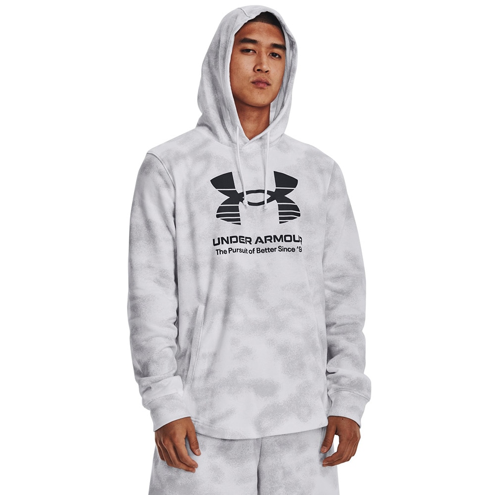 アンダーアーマー（UNDER ARMOUR）（メンズ）プルオーバー 裏毛 フード付き パーカー UAライバルテリー フーディ1377185 100  スポーツ用品はスーパースポーツゼビオ