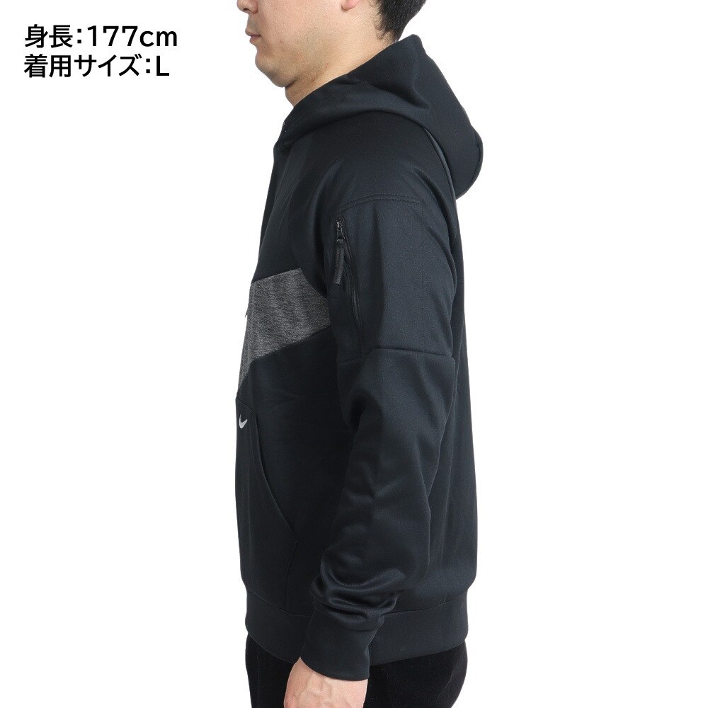 ナイキ（NIKE）（メンズ）スウッシュ プルオーバー ロングスリーブ フーディ DQ5402-010