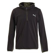 プーマ(PUMA)(メンズ)パーカー メンズ 黒  吸水速乾 STYLE TECH ハーフジップ  676858 01 BLK