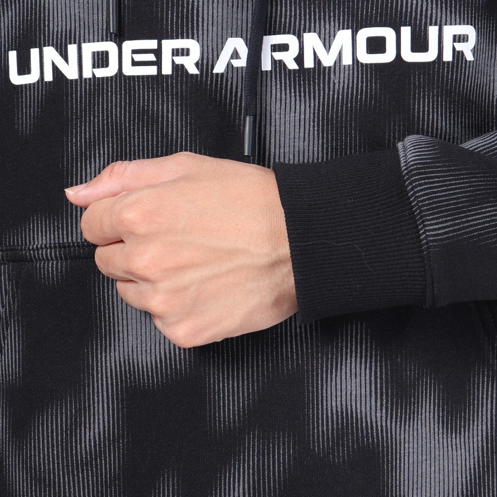 アンダーアーマー（UNDER ARMOUR）（メンズ）パーカー メンズ ライバルフリース ビッグロゴ  1381331 001