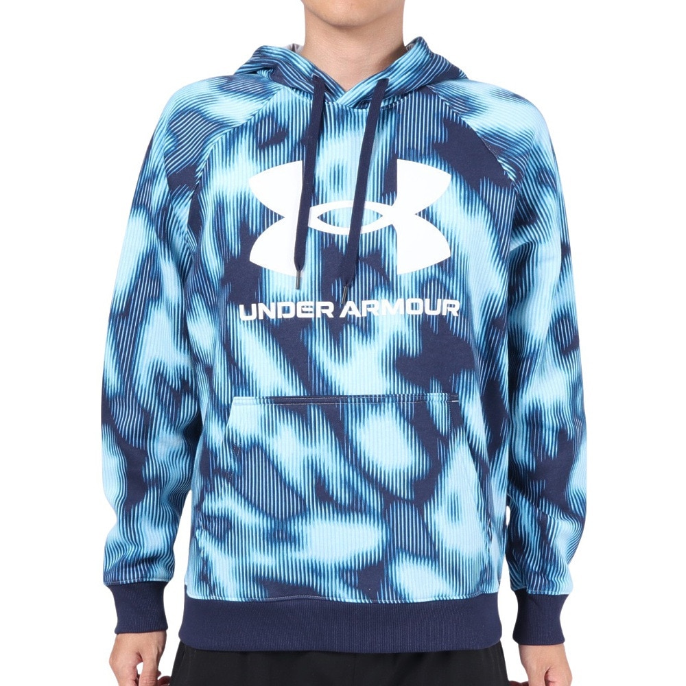 アンダーアーマー（UNDER ARMOUR）（メンズ）パーカー メンズ ライバルフリース ビッグロゴ  1381331 490