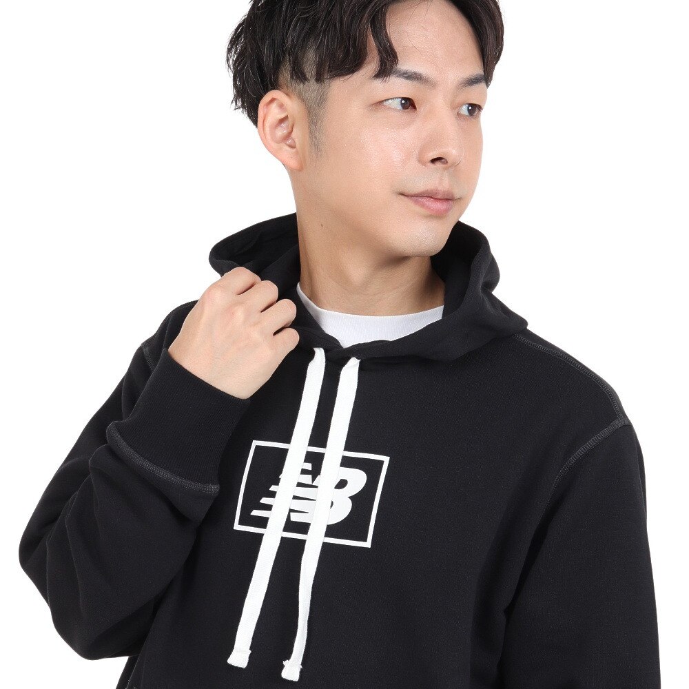 ニューバランス（new balance）（メンズ）パーカー メンズ NB Essentials スウェットフーディー MT33508BK