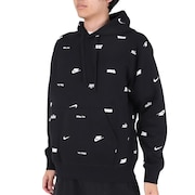 ナイキ(NIKE)(メンズ)クラブ フリース オールオーバー プリント プルオーバー パーカー FB7435-010