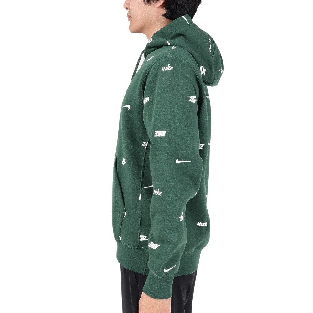 ナイキ（NIKE）（メンズ）クラブ フリース オールオーバー プリント プルオーバー パーカー FB7435-323