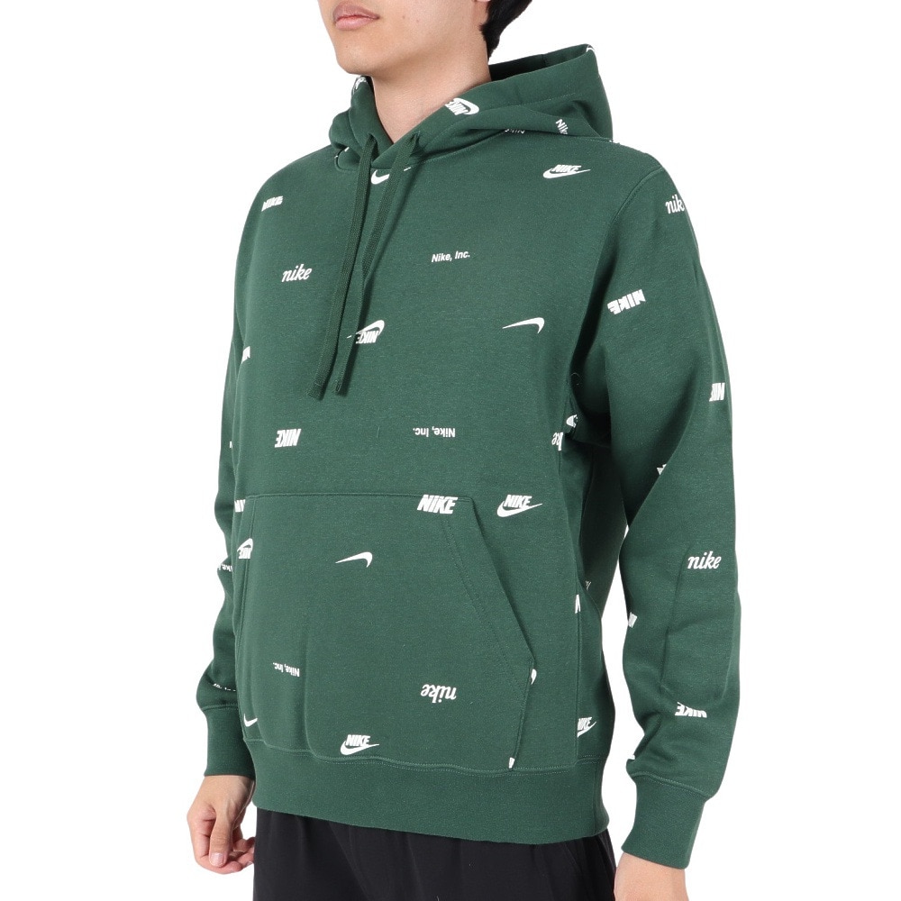ナイキ（NIKE）（メンズ）クラブ フリース オールオーバー プリント プルオーバー パーカー FB7435-323
