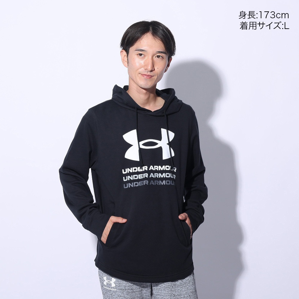 アンダーアーマー（UNDER ARMOUR）（メンズ）ライバルテリー グラフィック フーディー 1386047 001