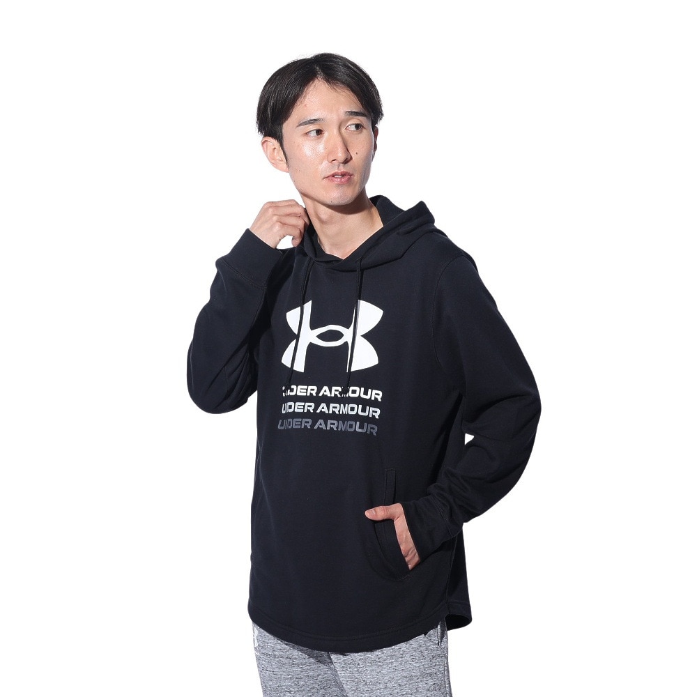 アンダーアーマー（UNDER ARMOUR）（メンズ）ライバルテリー グラフィック フーディー 1386047 001
