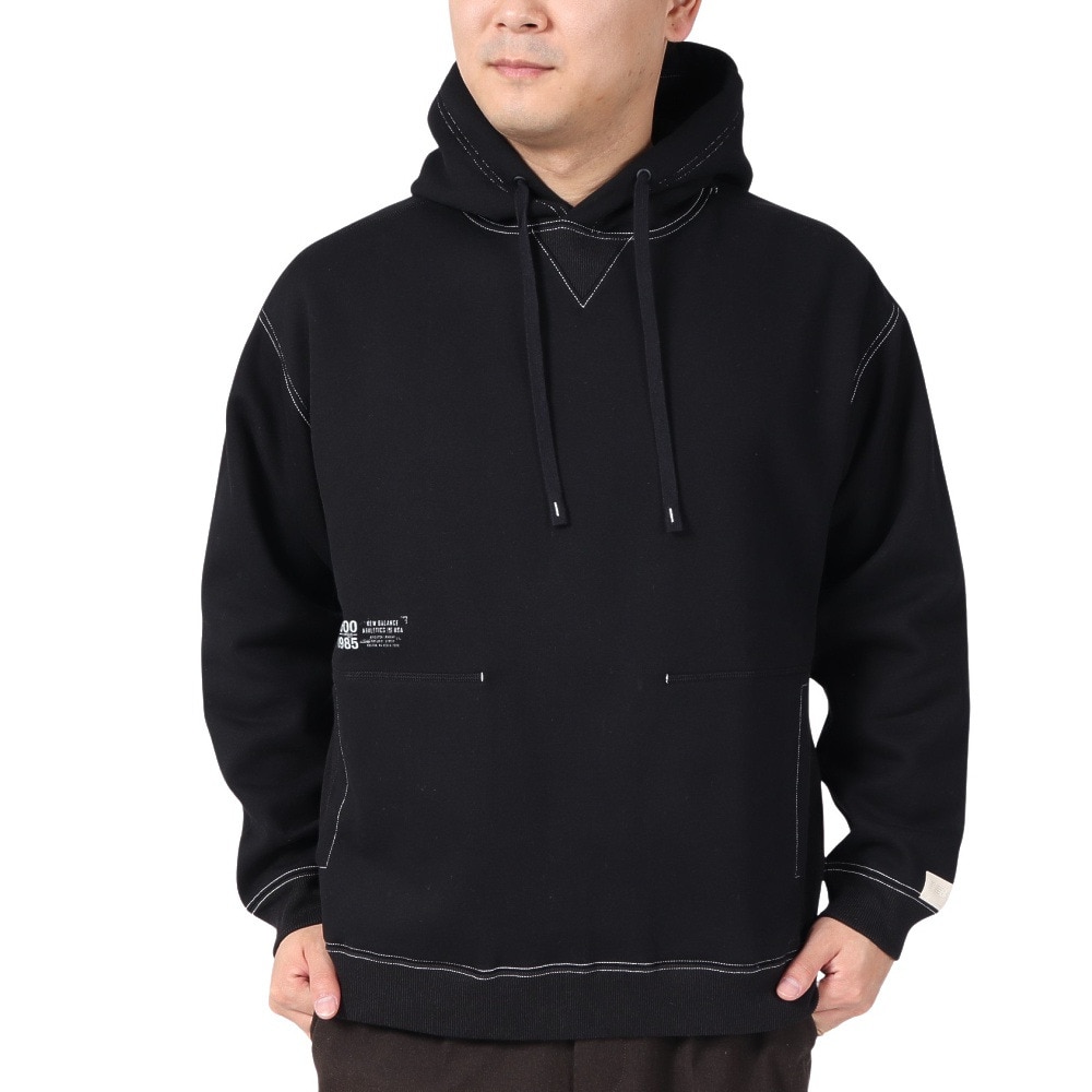 ニューバランス（new balance）（メンズ）1000 スウェットプルオーバーフーディ AMT35097BK