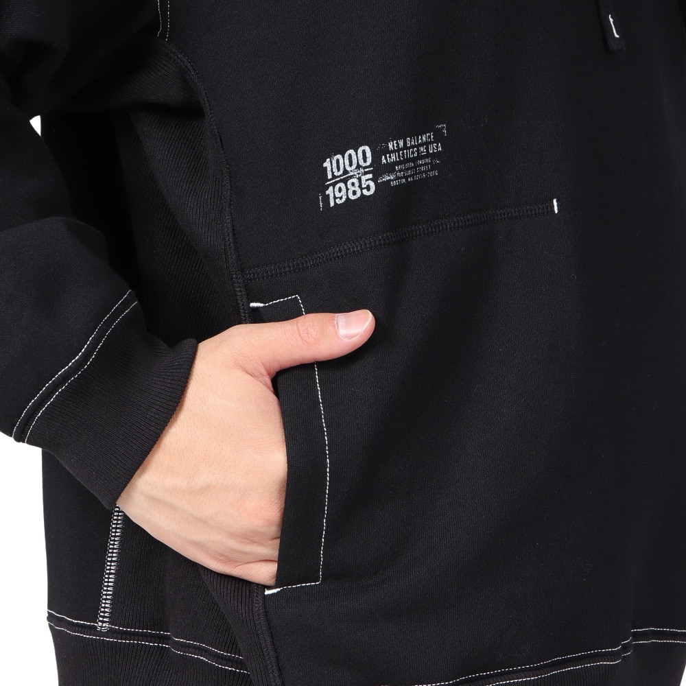 ニューバランス（new balance）（メンズ）1000 スウェットフーディ オーバーサイズ AMT35098BK