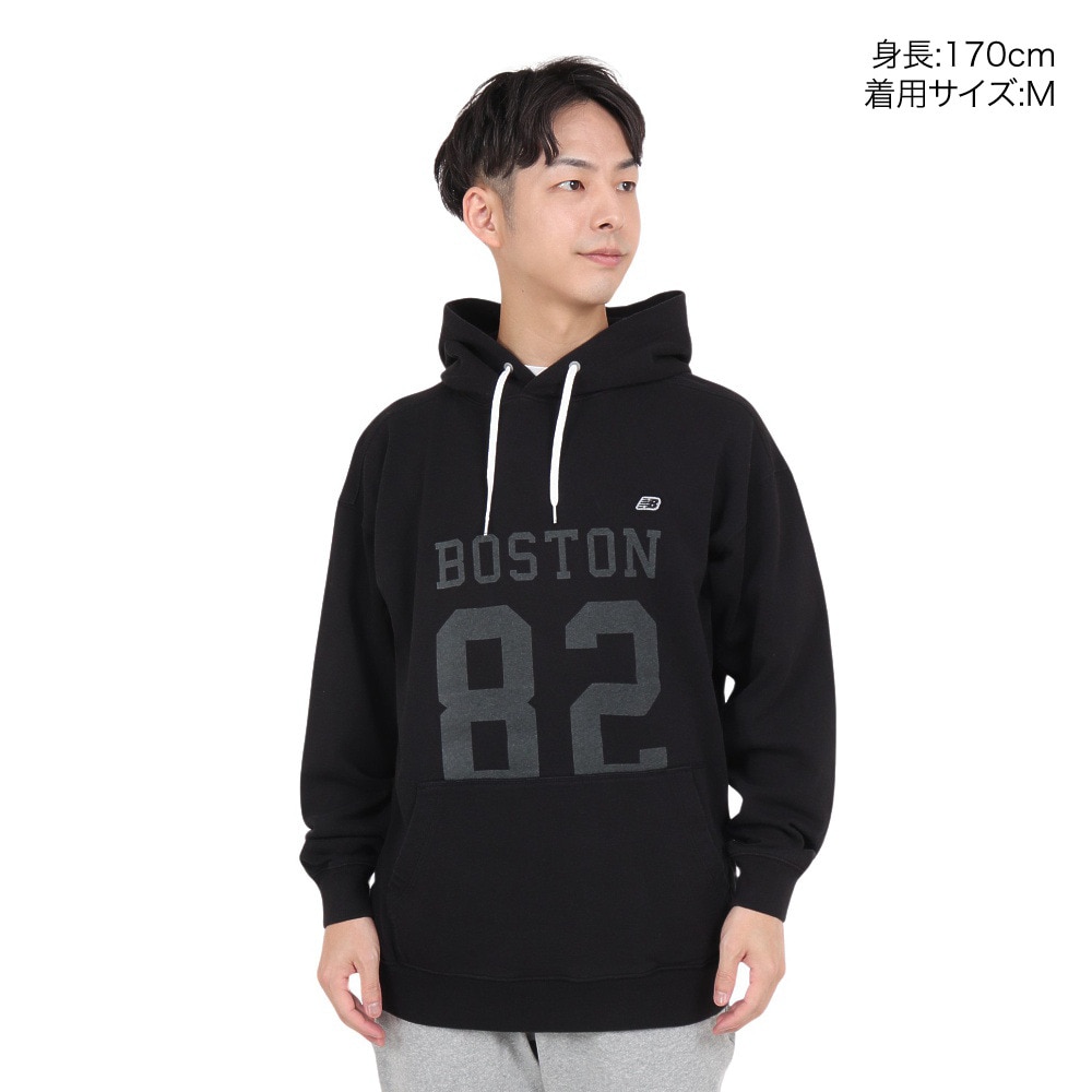 ニューバランス（new balance）（メンズ）900 フレンチテリー82 BOSTON プリントフーディー AMT35107BK