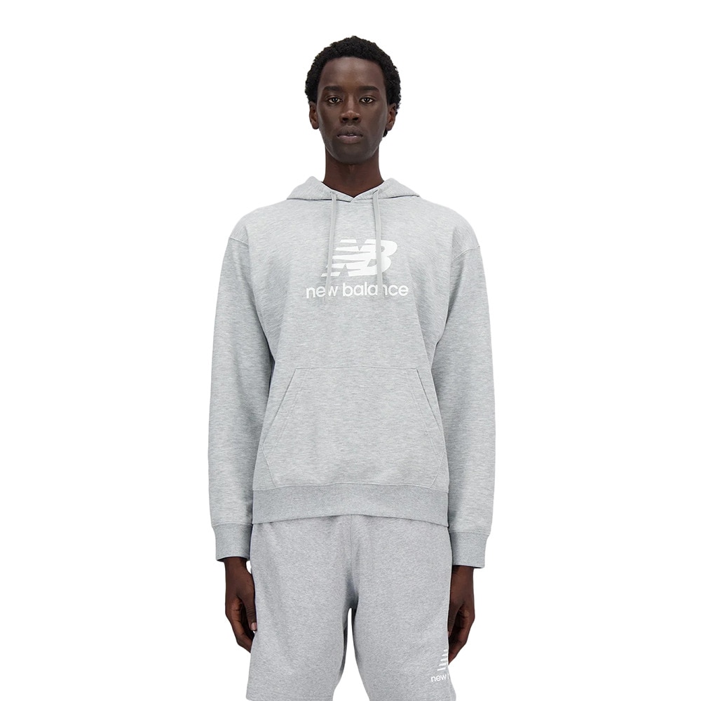 ニューバランス（new balance）（メンズ）Sport Essentials Stacked Logo スウェットフーディ MT41501AG
