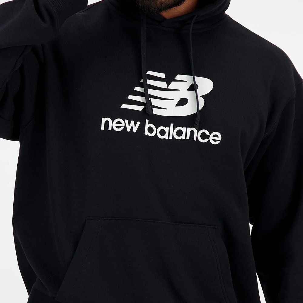 ニューバランス（new balance）（メンズ）Sport Essentials Stacked Logo スウェットフーディ MT41501BK