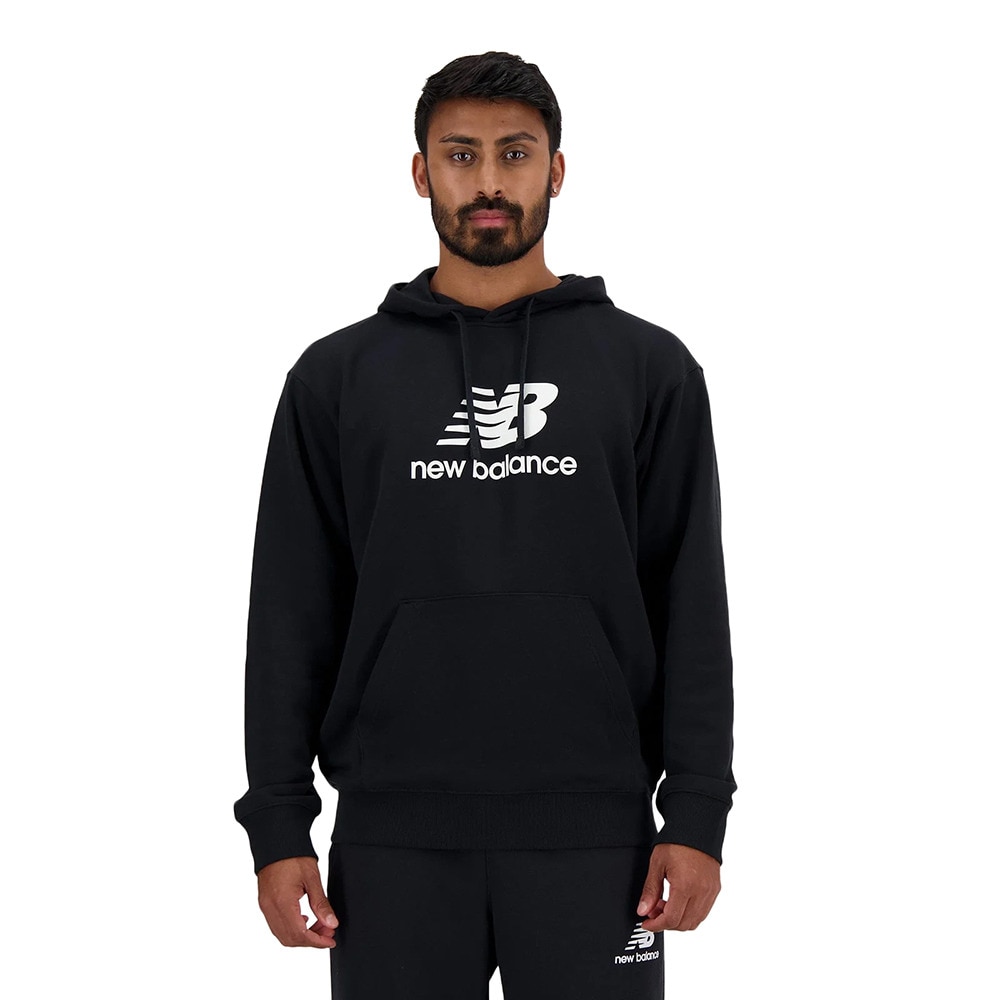 ニューバランス（new balance）（メンズ）Sport Essentials Stacked Logo スウェットフーディ MT41501BK