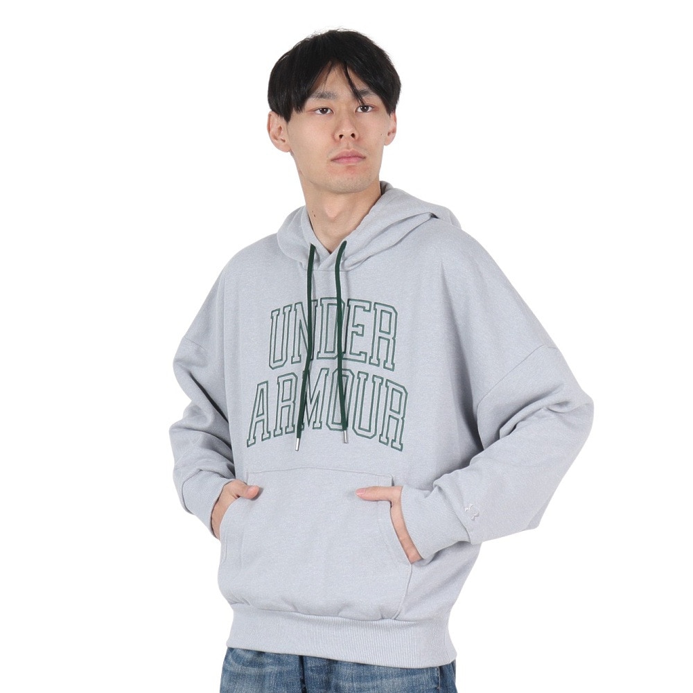 アンダーアーマー（UNDER ARMOUR）（メンズ）アイコン ヘビーウェイト テリー オーバーサイズ フーディー 1386549 011