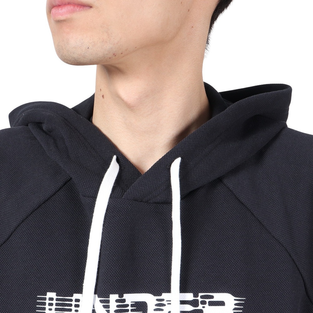 アンダーアーマー（UNDER ARMOUR）（メンズ）ライバルフリース グリッチ テクスチャード フーディー 1389428 001
