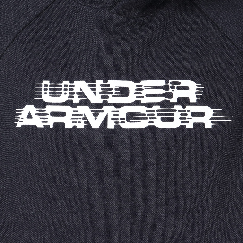 アンダーアーマー（UNDER ARMOUR）（メンズ）ライバルフリース グリッチ テクスチャード フーディー 1389428 001