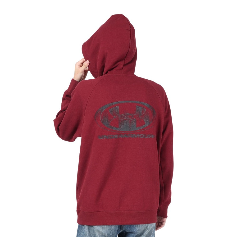 アンダーアーマー（UNDER ARMOUR）（メンズ）ライバルフリース グリッチ テクスチャード フーディー 1389428 625