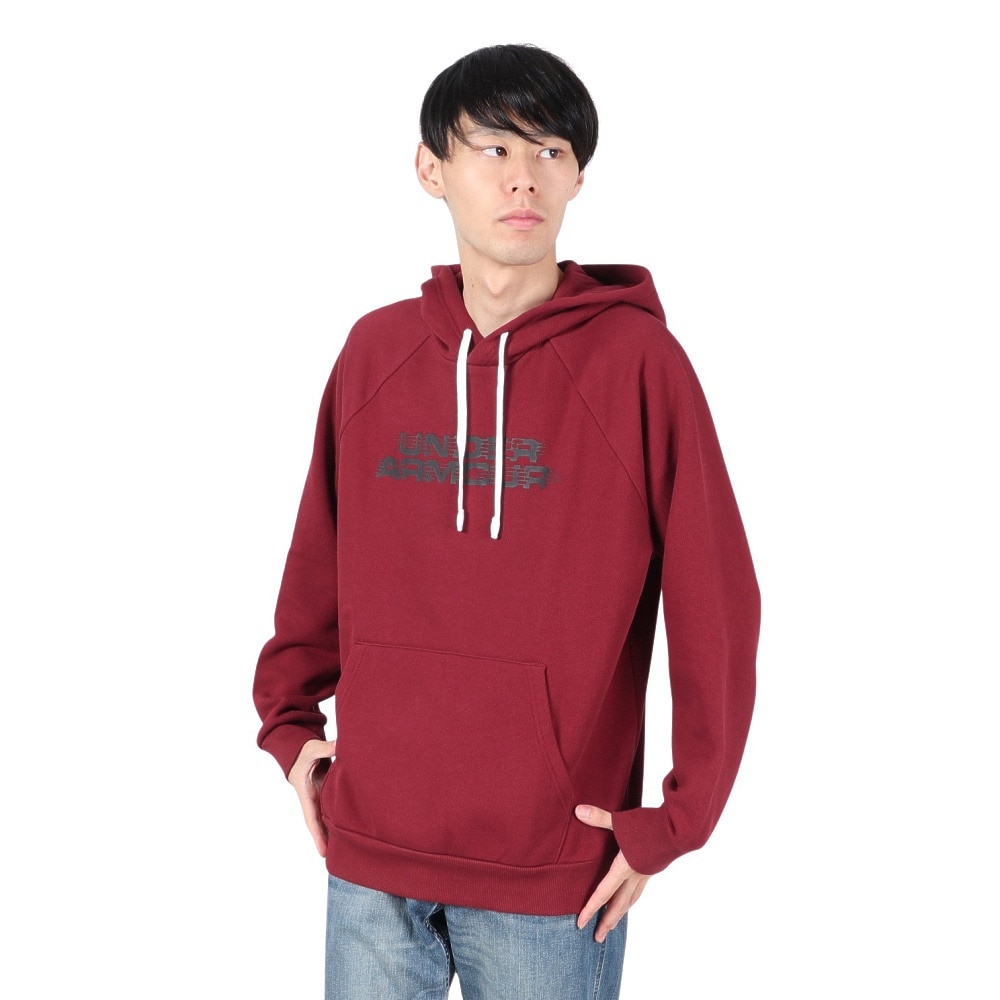 アンダーアーマー（UNDER ARMOUR）（メンズ）ライバルフリース グリッチ テクスチャード フーディー 1389428 625